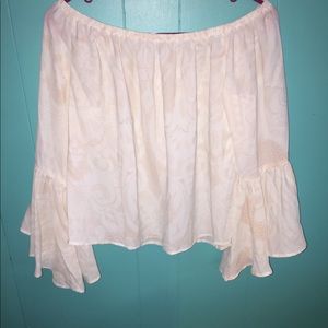 CATO off the shoulder, flare sleeve top